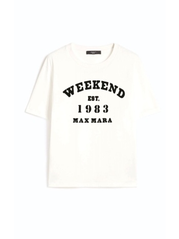 max mara weekend t-shirt wkdtenue logo λευκο
