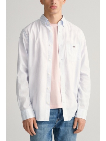 gant πουκαμισο ριγε reg classic poplin stripe shirt