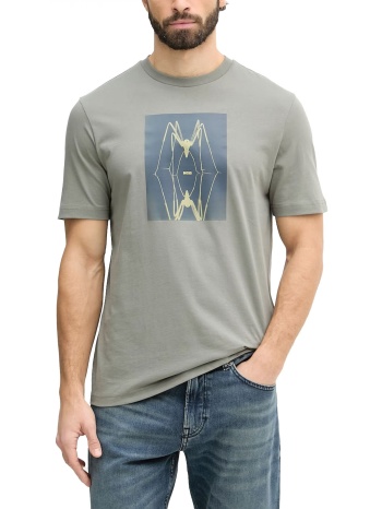 boss casual t-shirt te-creature γκρι-μπεζ