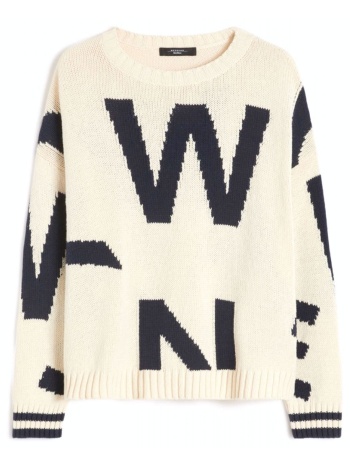 max mara weekend πλεκτο wkdcelebre crew neck all over logo