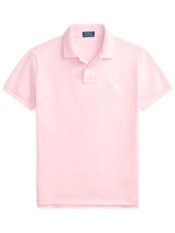 ralph lauren polo custom slim fit logo ροζ