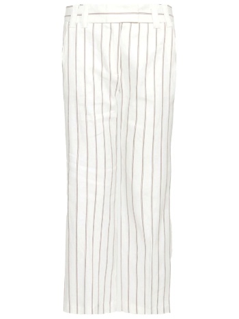 marella παντελονι mllfebo ριγε εκρου-καφε