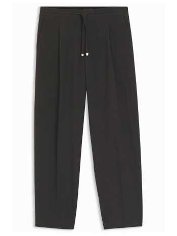 hugo παντελονι tari262x τσεπες πιετες μαυρο