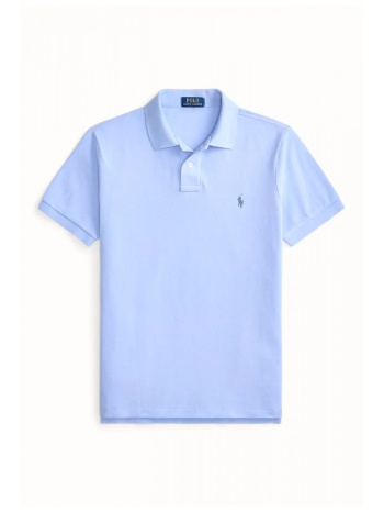 ralph lauren polo custom slim fit logo γαλαζιο