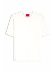 hugo πλεκτο t-shirt crew neck san carl-cv εκρου