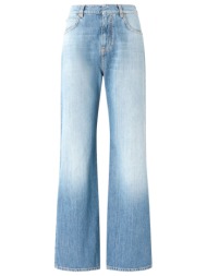 pinko τζιν wanda wide leg μπλε