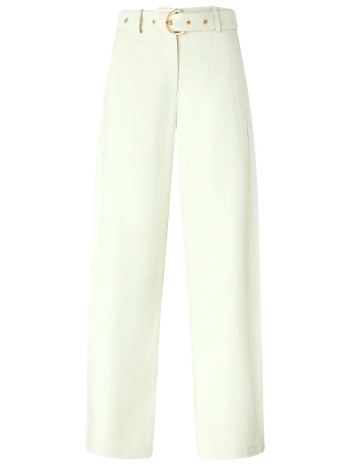 pinko παντελονι με ζωνη lexy trousers μπεζ