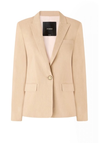 pinko σακακι freda jacket μπεζ