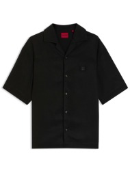 hugo πουκαμισο κοντομανικο espino logo μαυρο