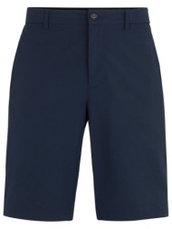 boss athleisure βερμουδα chino slim fit s_speedflex μπλε