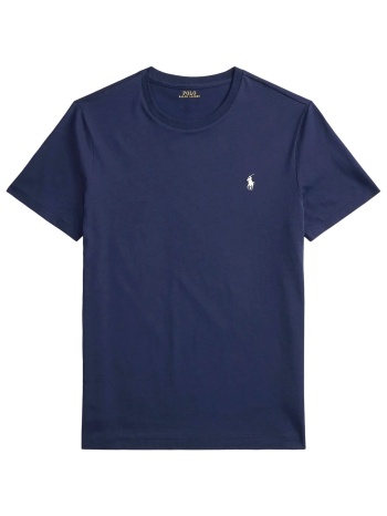 ralph lauren t-shirt custom slim fit logo μπλε