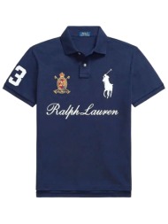 ralph lauren polo custom slim fit big pony logo μπλε