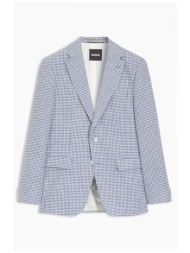 boss σακακι μικροσχεδιο regular fit h-hutson-262 σιελ-λευκος