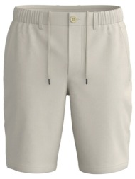 boss athleisure βερμουδα chino slim fit s_speedflex μπεζ