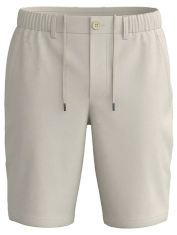 boss athleisure βερμουδα chino slim fit s_speedflex μπεζ