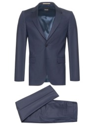 boss κοστουμι μικροκαρω bi-stretch h-houston-2pcs-253 slim fit μπλε