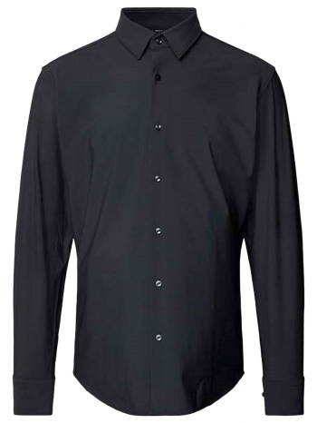 boss performance πουκαμισο regular fit p-joe-s-k-261 μαυρο