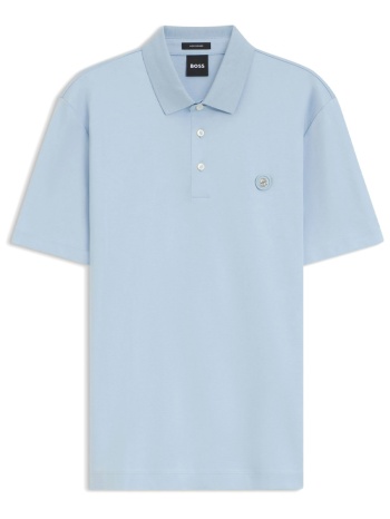 boss polo mercerised c-paris 01 σιελ
