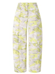 pinko παντελονι graspo trouser mπεζ - lime