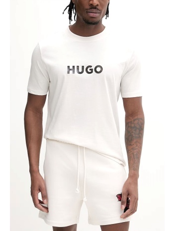 hugo t-shirt dumeo logo εκρου