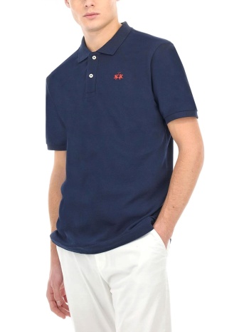 la martina polo pique logo μπλε