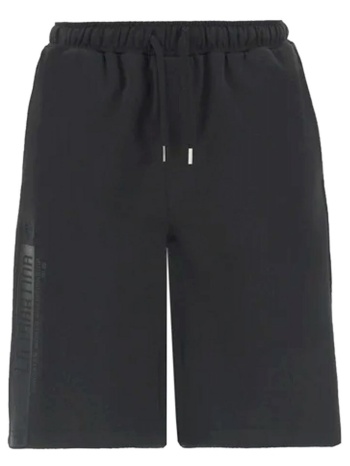 la martina βερμουδα φουτερ logo μαυρο