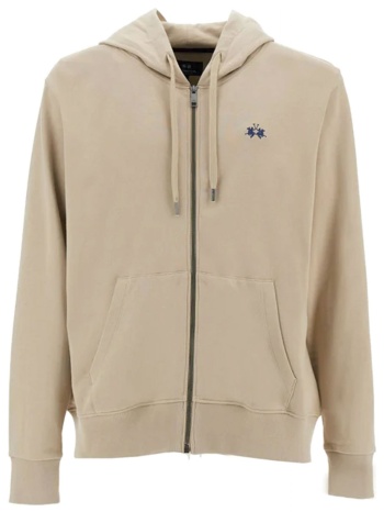 la martina φουτερ ziphood logo μπεζ