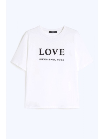 max mara weekend t-shirt wkdagile logo παγιετα εκρου
