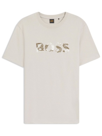 boss casual t-shirt te_insignia εκρου