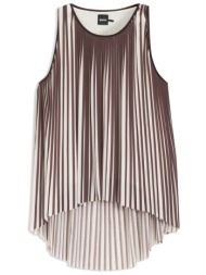 boss top etarba πλισε ασσυμετρο καφε-εκρου