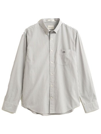 gant πουκαμισο ριγε reg classic poplin stripe shirt
