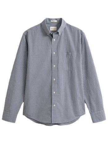 gant πουκαμισο καρω reg classic poplin gingham shirt