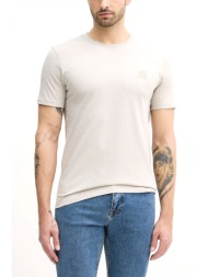 boss casual t-shirt tales γκρι-μπεζ