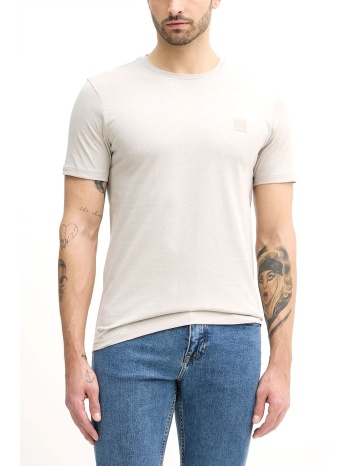 boss casual t-shirt tales γκρι-μπεζ