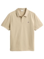 gant polo pique reg shield ss μπεζ