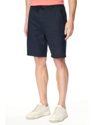 boss casual βερμουδα chino λινο tapered fit chino_tapered_ds_3s μπλε