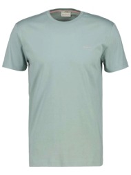 gant t-shirt slim fit contrast logo ss φυστικι