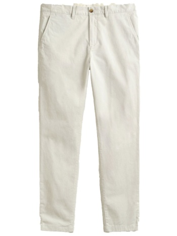 gant παντελονι chino slim fit mid rise classic εκρου