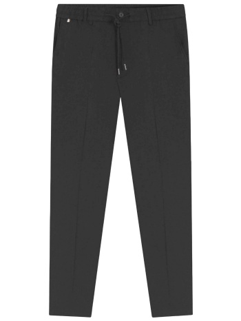 boss παντελονι chino λινο λαστιχο μεση regular fit
