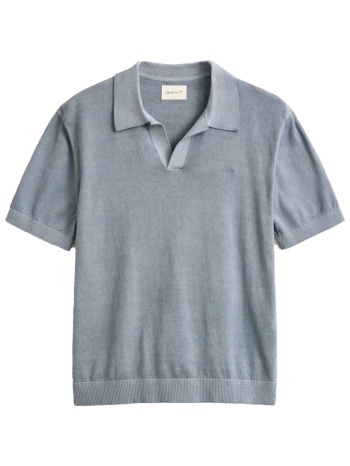 gant πουλοβερ polo sunfaded ss denim μπλε