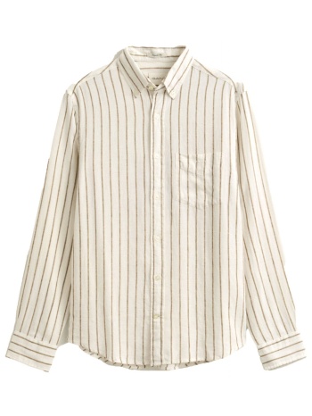 gant πουκαμισο ριγε λινο-βισκοζη reg liner viscose stripe