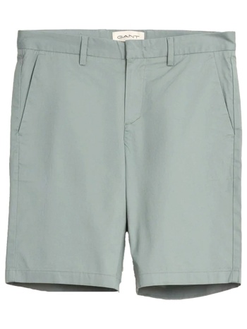 gant βερμουδα chino slim fit mid rise sports shorts φυστικι