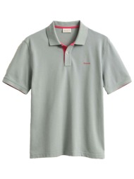 gant polo pique reg contrast ss φυστικι