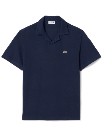 lacoste polo classic fit logo μπλε