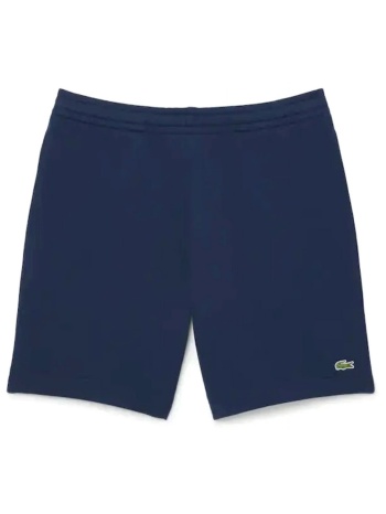 lacoste βερμουδα φουτερ logo μπλε