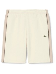 lacoste βερμουδα φουτερ logo μπεζ