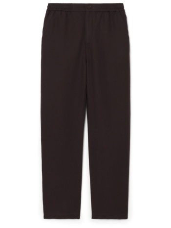 lacoste παντελονι chino λινο καφε