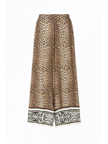 liu-jo better παντελονα leopard print τσεπες λαστιχο μεση