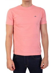gant t-shirt reg shield ss ροζ