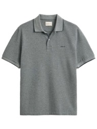 gant polo 2 tone ss μπλε